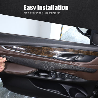 Hondycomb Carbon Fiber Interior Door Panel Trim Cover For BMW X5 X6 F15 F16 14+ 10
