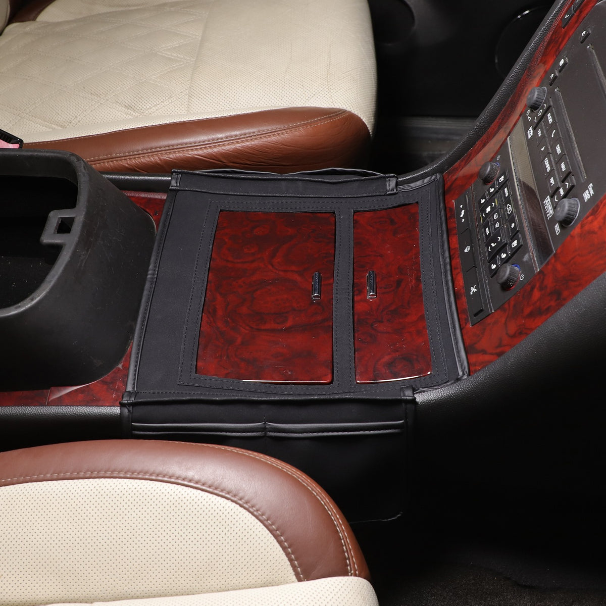Suede Cloth Center Console Gear Shift Trim Cover For Cadillac Escalade 07-14 US 2