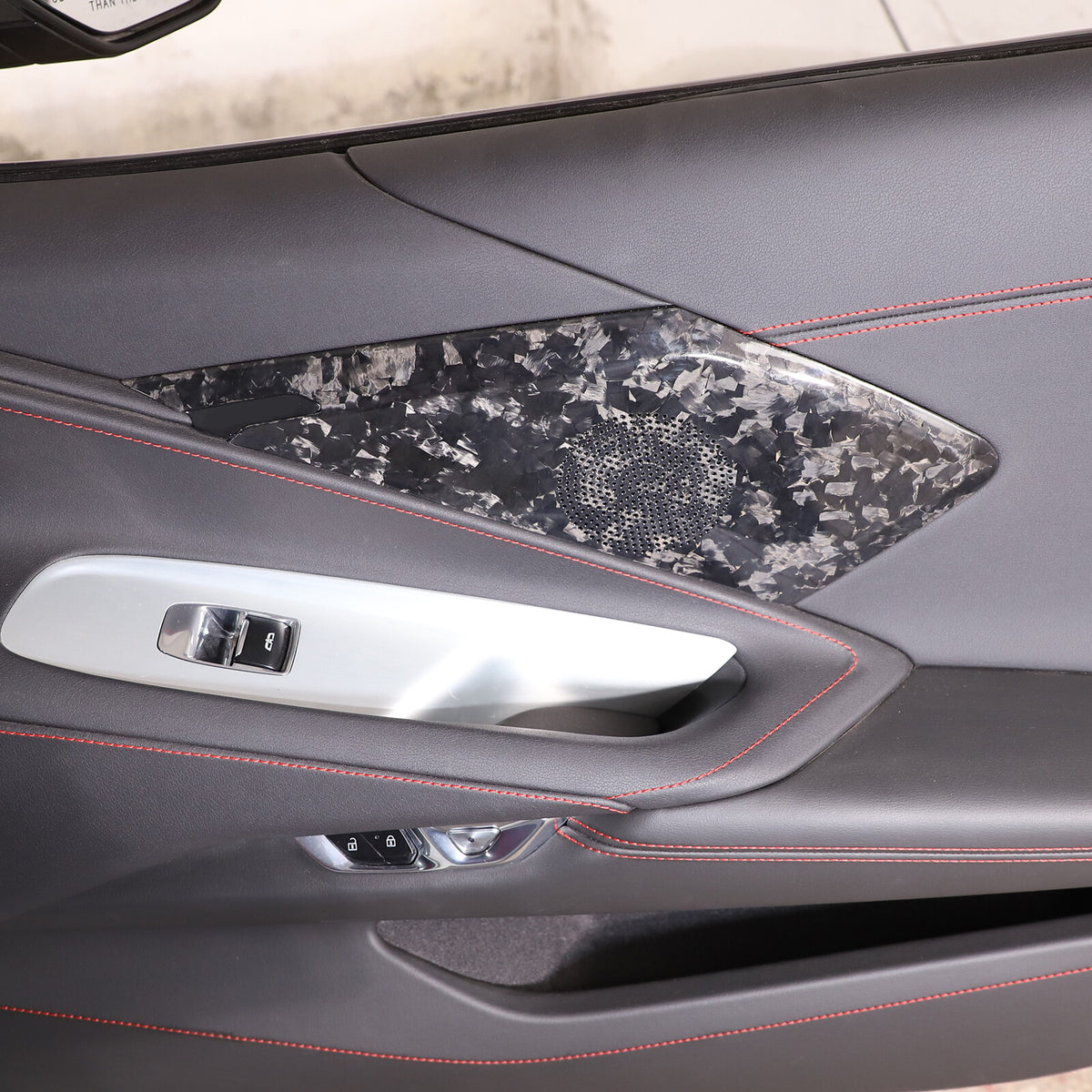 Forged Carbon Fiber Interior Door Speaker Cover For Corvette C8 Z51 Z06 1LT 20+ 9