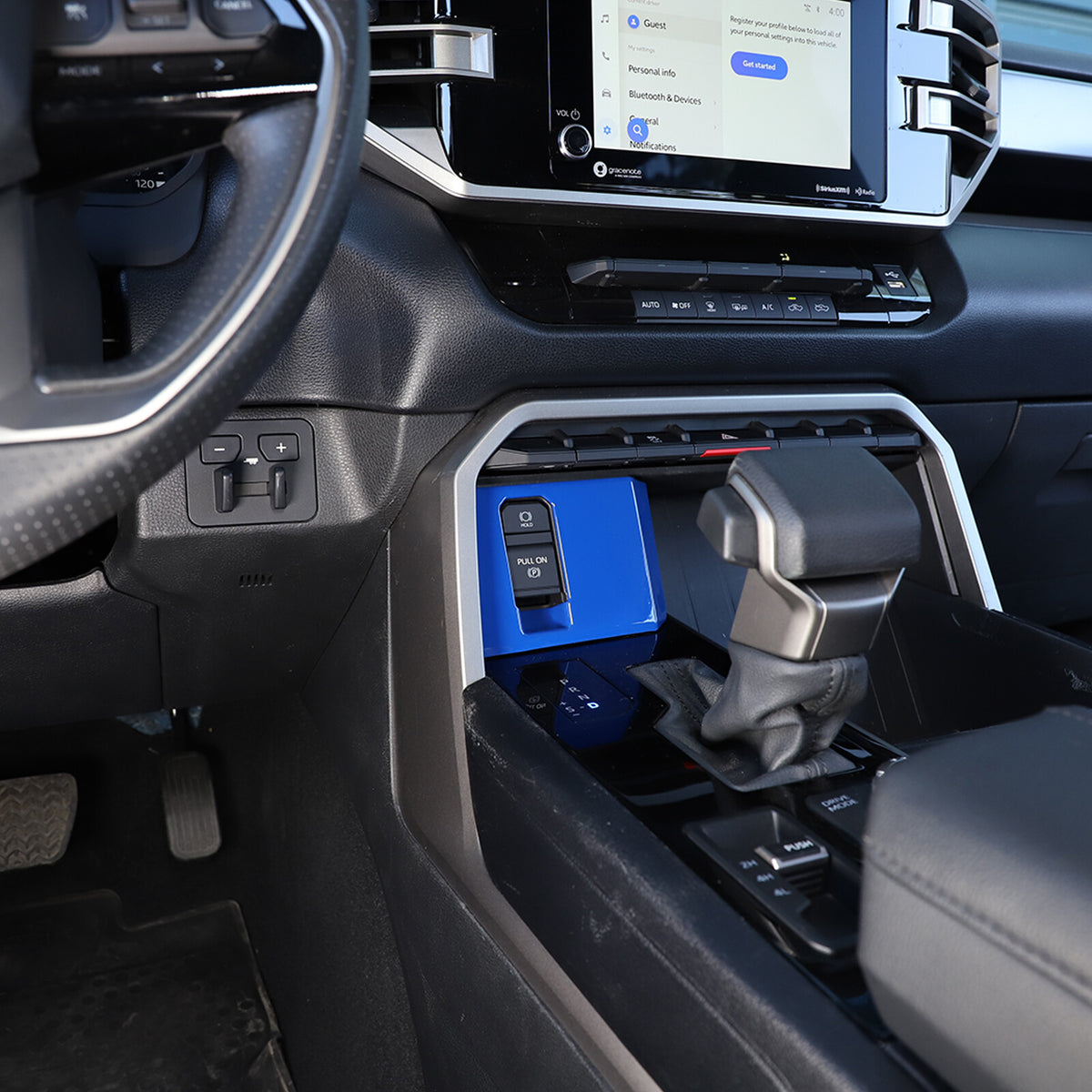ABS Blue Car Center Panel Trim Interior Accessories For Toyota Tundra 2022-2026 - Variants 1-5 16