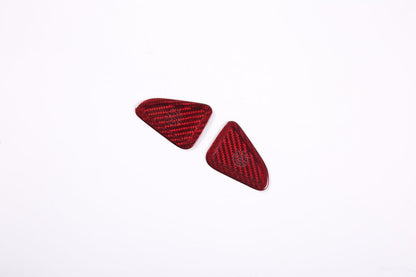 Red Real Carbon Door Tweeter Trim Cover Mesh For Corvette C8 Z51 Z06 2020-26 9