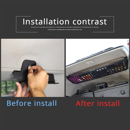 Modular Storage Overhead Molle Panel Rear Trunk Shelf for Toyota FJ Cruiser 07+ 2