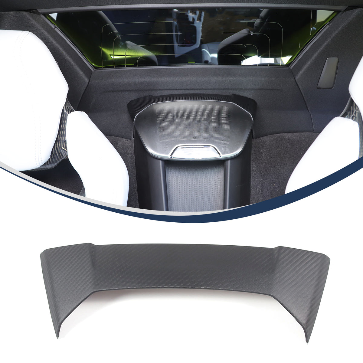 Matte Real Dry Carbon Fiber Interior Decor Trim Cover For Corvette C8 2020+ 71