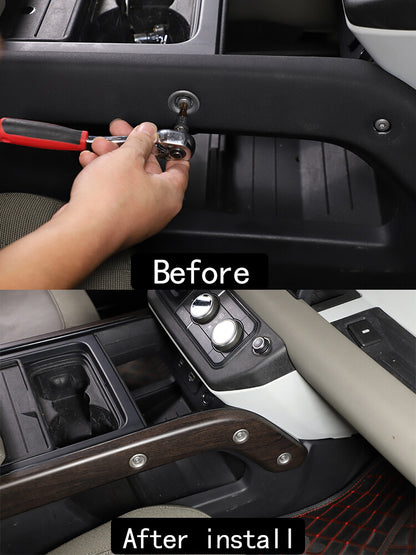 Replace ABS Oak Grain Center Console Gear Side Trim For LR Defender 2020-24 15