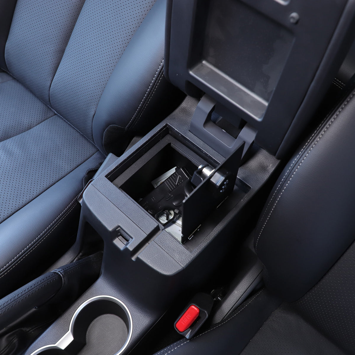 Center Safe GUN Storage Lock Box TRAY For Mitsubishi L200 Triton 19-23 US 11