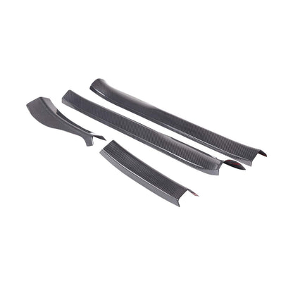Real Carbon Fiber Interior Door Sill Trim Cover For Corvette C8 Z51 2020-2026 1