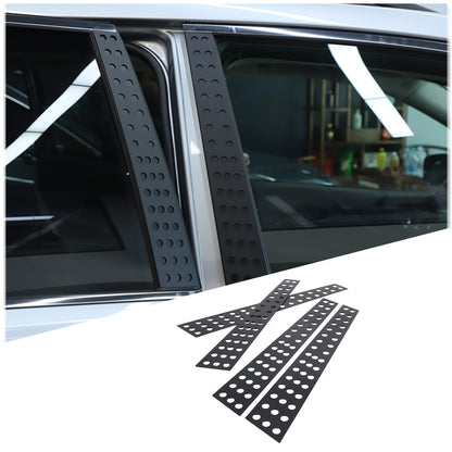 Black Window B pillar Post Protector Cover Trim For Subaru Forester 2019-2024 10