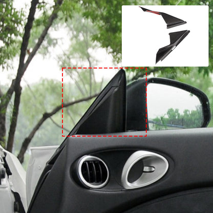 Real Carbon Fiber Front Inner Triangle Pillar Trim For Nissan 370Z Z34 2009-2020 10