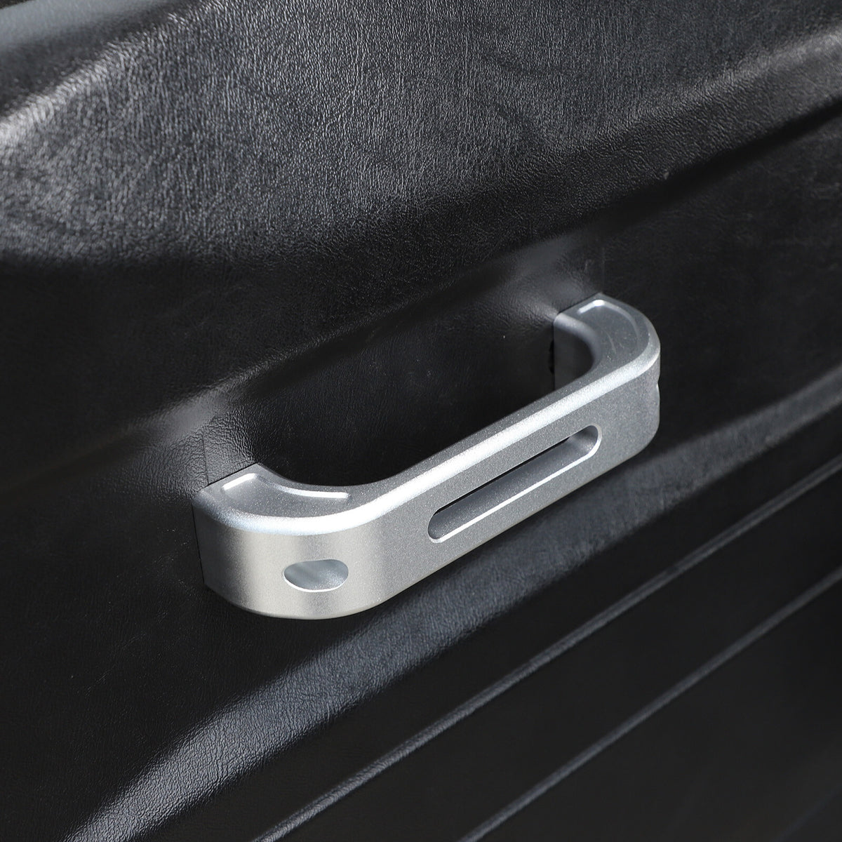 Silver Hollow Inner Door Handle Grab Handle Trim For Land Rover Defender 2004-18 6