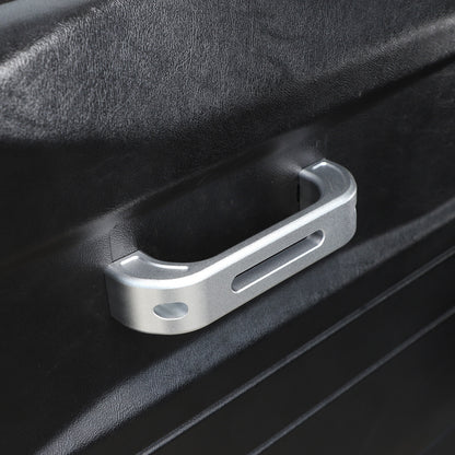 Silver Hollow Inner Door Handle Grab Handle Trim For Land Rover Defender 2004-18 6