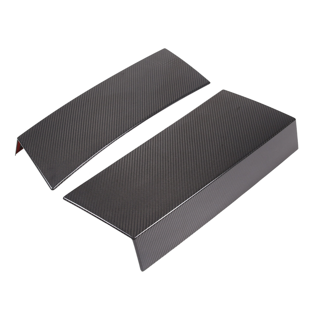 Real Carbon Fiber Rear Tailgate Window Pillar Cover Trim For LR Defender 20-24 6