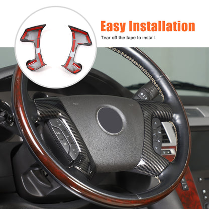 ABS Carbon Fiber Interior Decor Trim Cover For Cadillac Escalade 2007-14 42