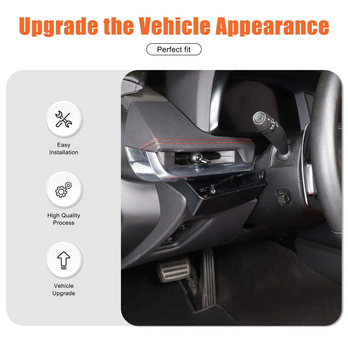 ABS Steering Wheel Left Storage Box Tray For Corvette C8 2020-26 10