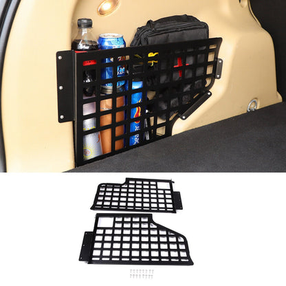 Alloy Rear Trunk Side Storage Baffle Molle Panel For LR Freelander 2 2007-2015 1