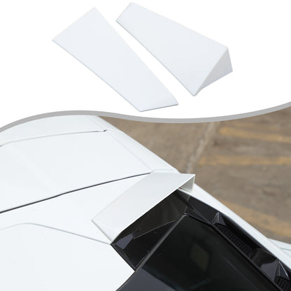 White ABS Rear Windshield Spoiler Trim Cover For Corvette C8 Coupe 2020+ 2