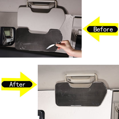 Carbon Fiber Sun Visor Panel Sticker For Toyota FJ Cruiser 2007-2021 3