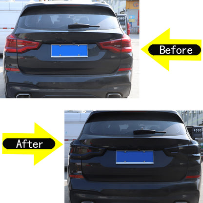 For BMW X3 G01 2018-2021 Smoke Black ABS Rear Tail Light Lamp Guards Cover Trim 4