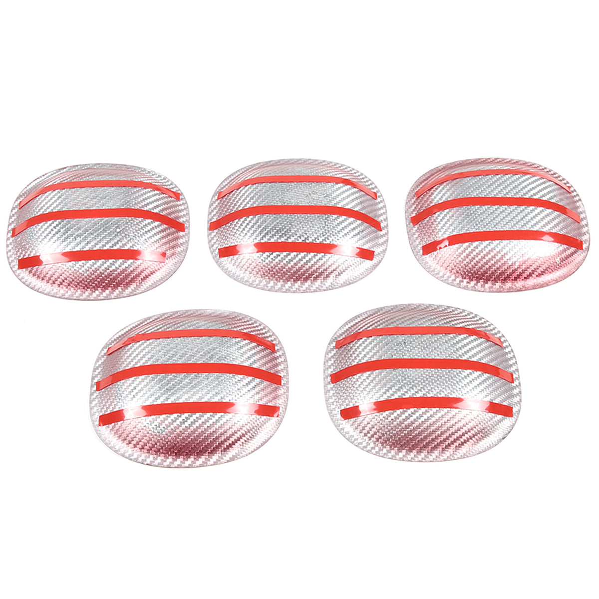 Red Real Carbon Fiber Exterior Side Door Bowl Cover Trim For Benz G-Class 19-20 5