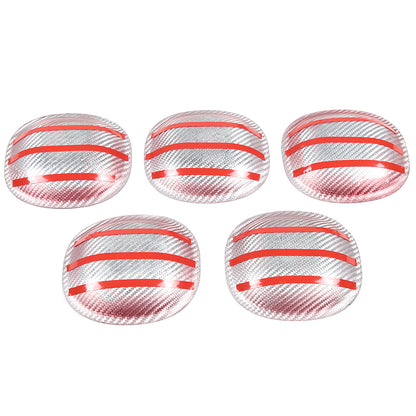 Red Real Carbon Fiber Exterior Side Door Bowl Cover Trim For Benz G-Class 19-20 5
