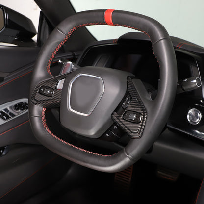 Carbon Fiber ABS Interior Full Decor Cover Trim Kit For Corvette C8 2020-2025 - Styles 1-5 32
