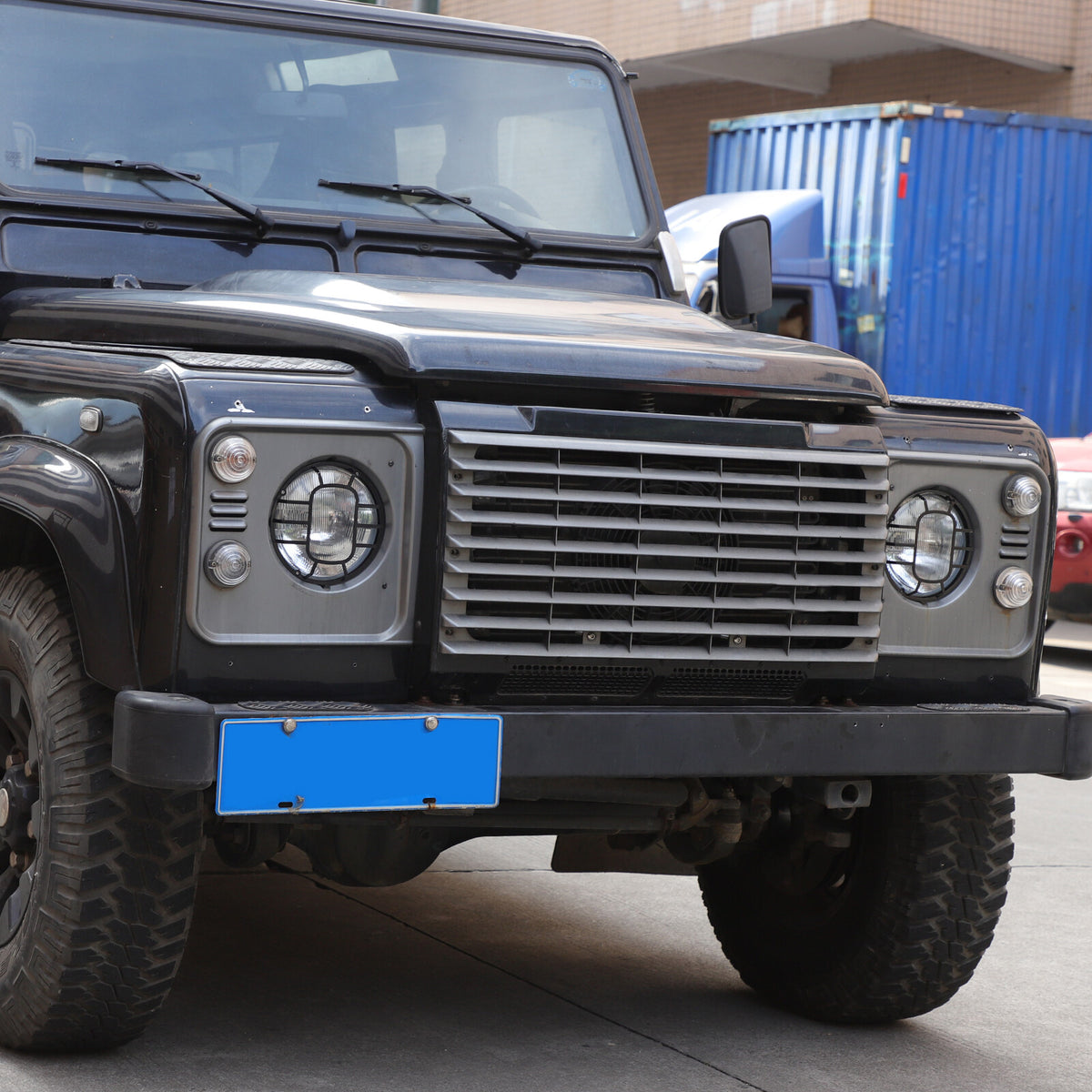 Front Lamp Headlight Cover Guard Net Trim For Land Rover Defender L316 2004-19 4