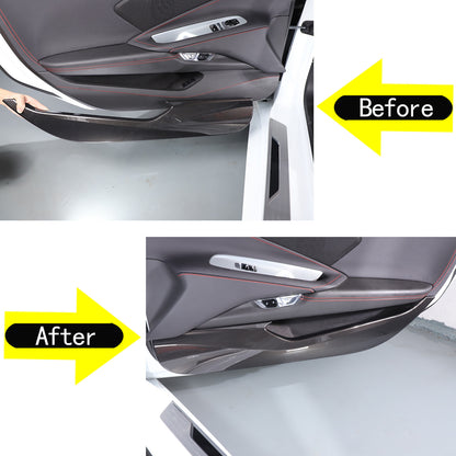 ABS Carbon Fiber Interior Full Cover Trim Kit Set For Corvette C8 2020-2025 30