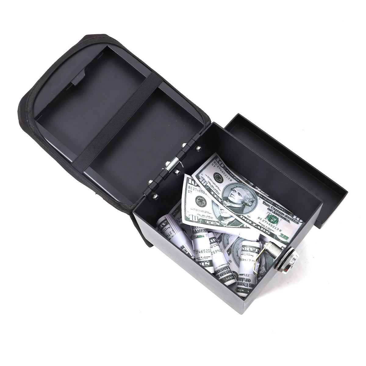 Steel Center Console Armrest Safe Storage Box w Lock For Toyota FJ Cruiser 07-21 3
