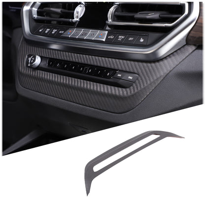 Matte Real Carbon Fiber Air Vent Switch Adjust Cover Trim For BMW X3 G01 2022-23 1