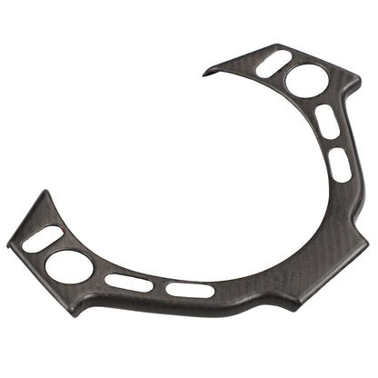 Matte Real Carbon Fiber Steering Wheel Button Trim For Nissan GTR R35 2008‑2016 5