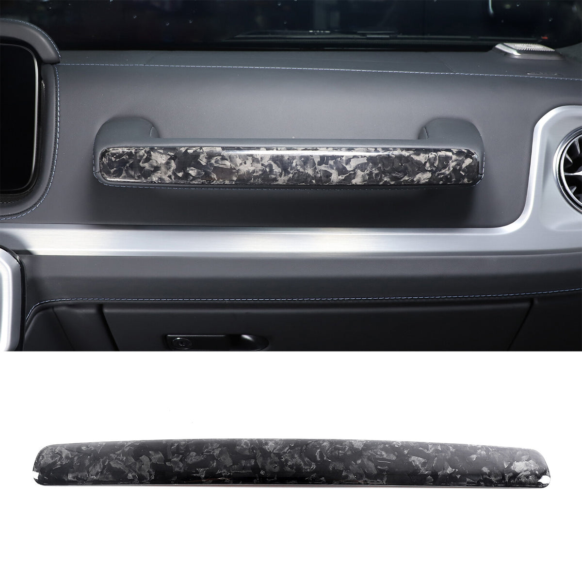 Carbon Copilot Glove Box Handle Decoration Cover For Benz G-Class W463 2019-2023 8