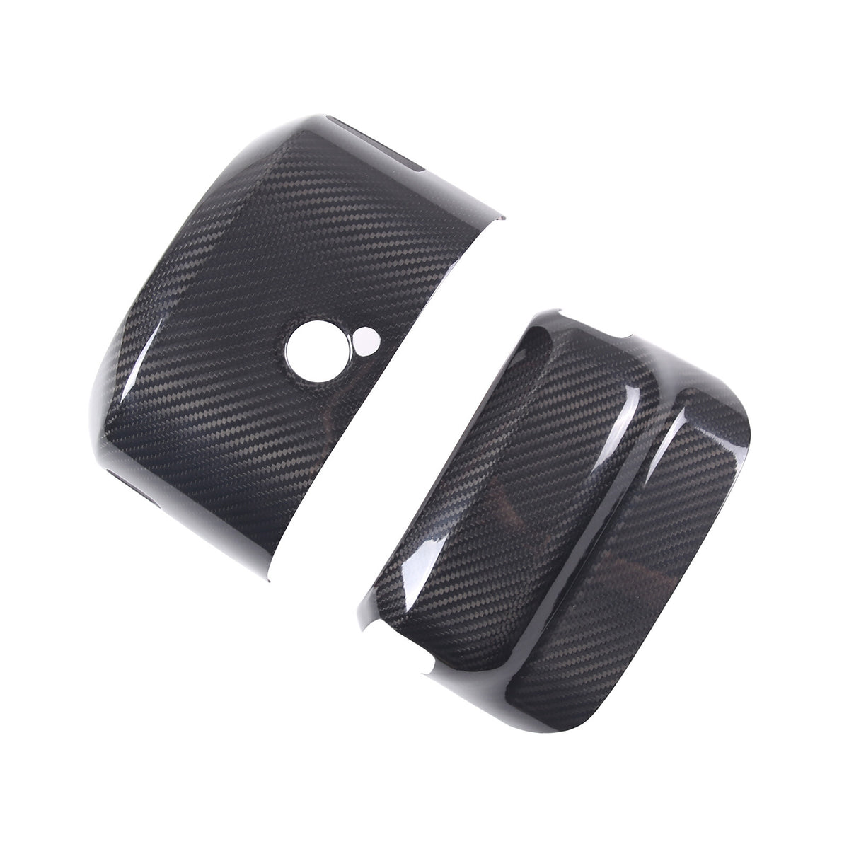 Real Dry Carbon Fiber Steering wheel base upper trim for For Corvette C7 2014-19 6
