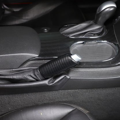 ABS Carbon Fiber Car Parking Lever Handbrake Case Cover For Corvette C6 2005-13 11