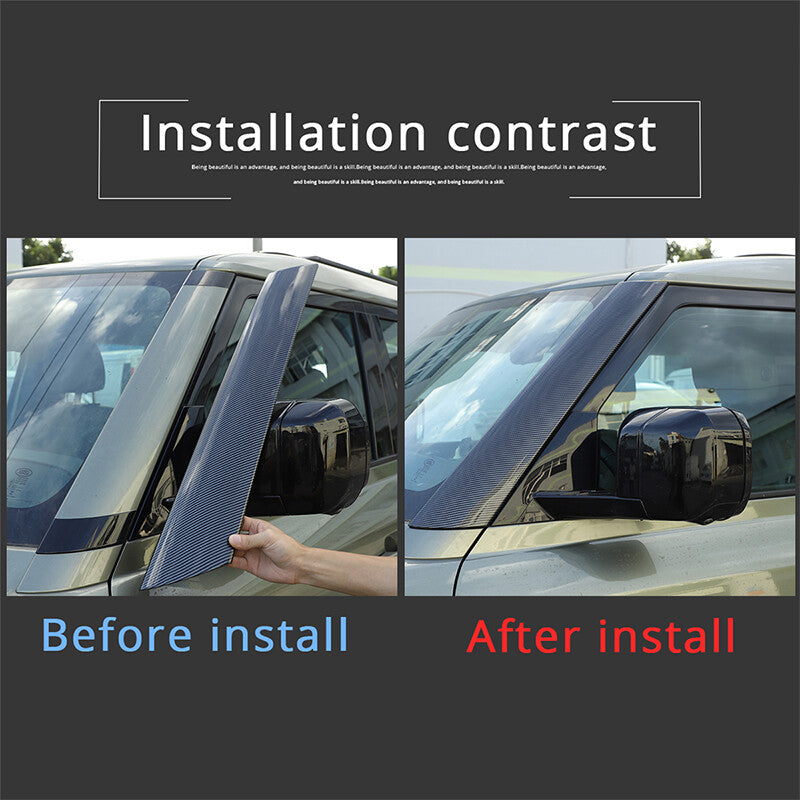 Windshield A Pillar Trim Exterior Molding Garnish For Land Rover Defender 20-22 9