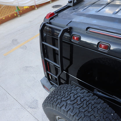 Back Rear Roof Climbing Ladder Tailgate Driver Side Rack For Hummer H2 2003-2009 11