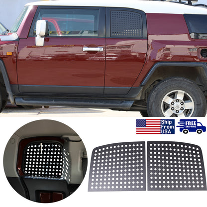 For Toyota FJ Cruiser 2007-2022 Rear Quarter Window Honeycomb Frame Trim Cover 1
