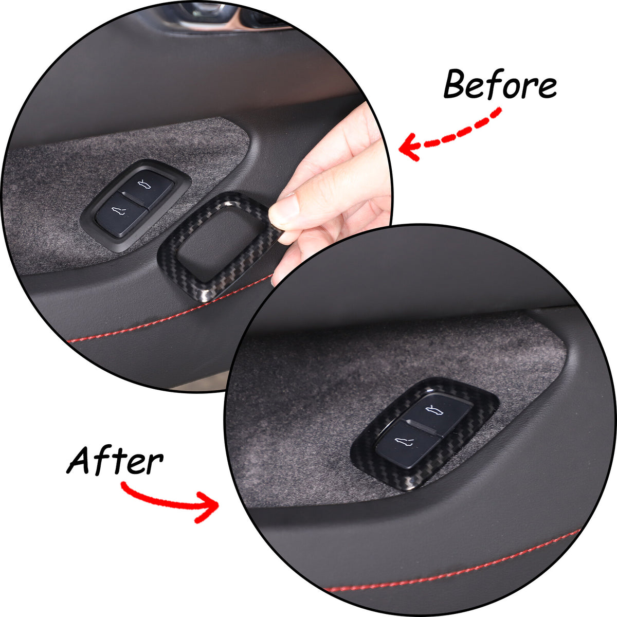 Carbon Fiber ABS Interior Full Decor Cover Trim Kit For Corvette C8 2020-2025 - Styles 11-15 48