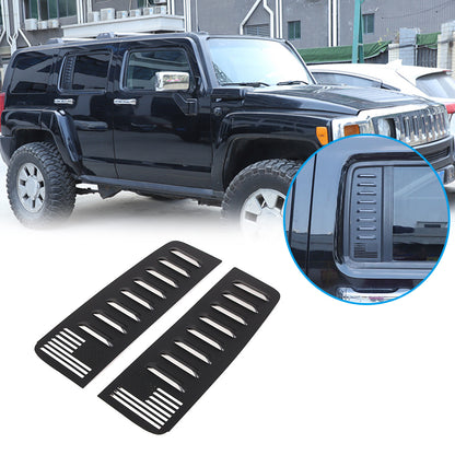 Alloy Rear Door Window Honeycomb Pillar Post Cover Trim For Hummer H3 2005-09 US 4