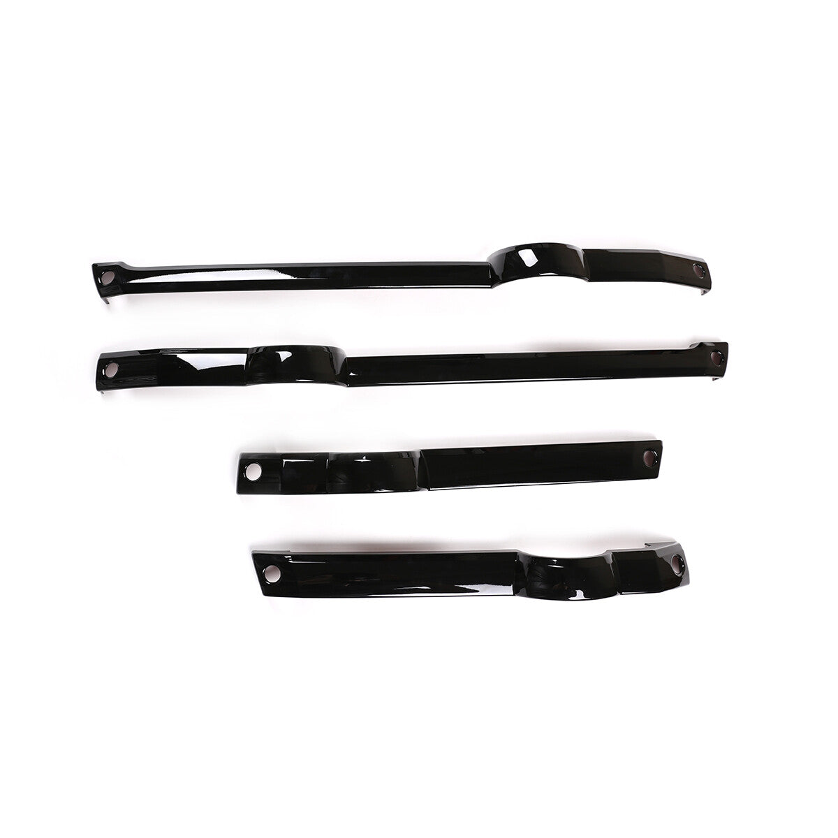 ABS Black Inner Door Panel Decor Cover Trim For Land Rover Discovery 3 2004-2009 3