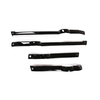 ABS Black Inner Door Panel Decor Cover Trim For Land Rover Discovery 3 2004-2009 3