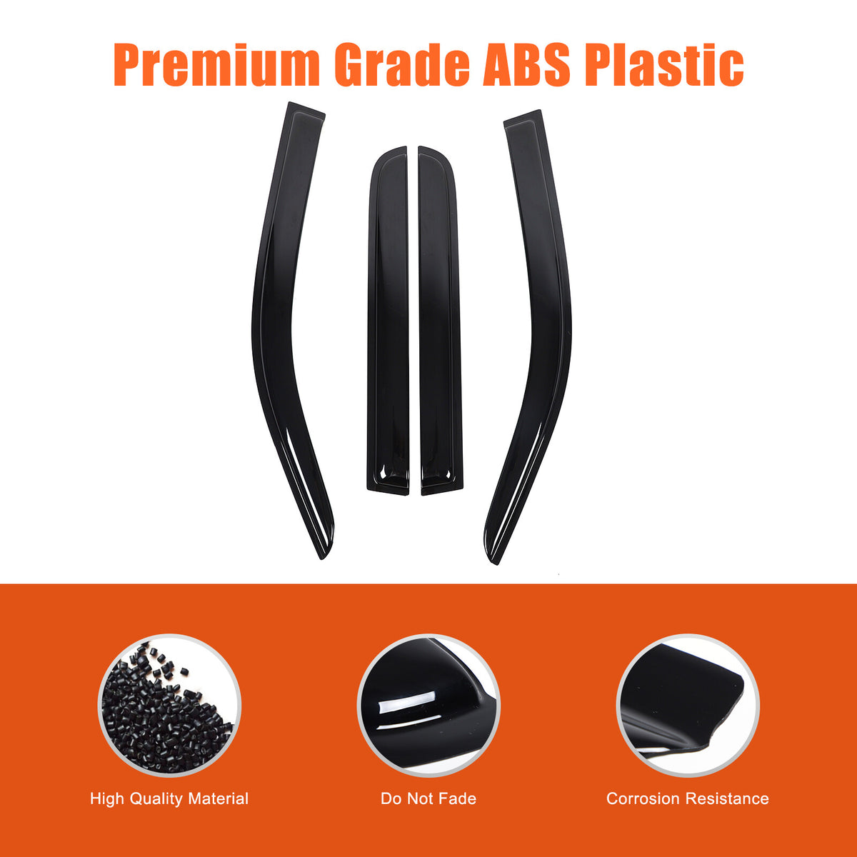 Window Rain Guards Visor Rain Guard Wind Deflectors For Ford Maverick 2022-2024 4