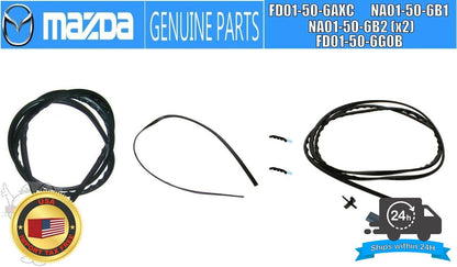 1MAZDA Genuine RX-7 FD3S 1991-1998 Front & Rear Grass Windshield Molding set JDM 1