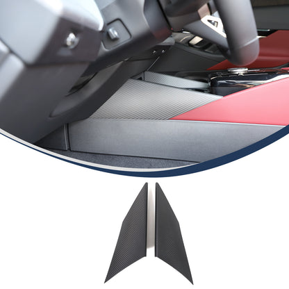 Matte Carbon Fiber Inner Console Side Panel Trim For BMW 5 Series G60 i5 2024+ 4