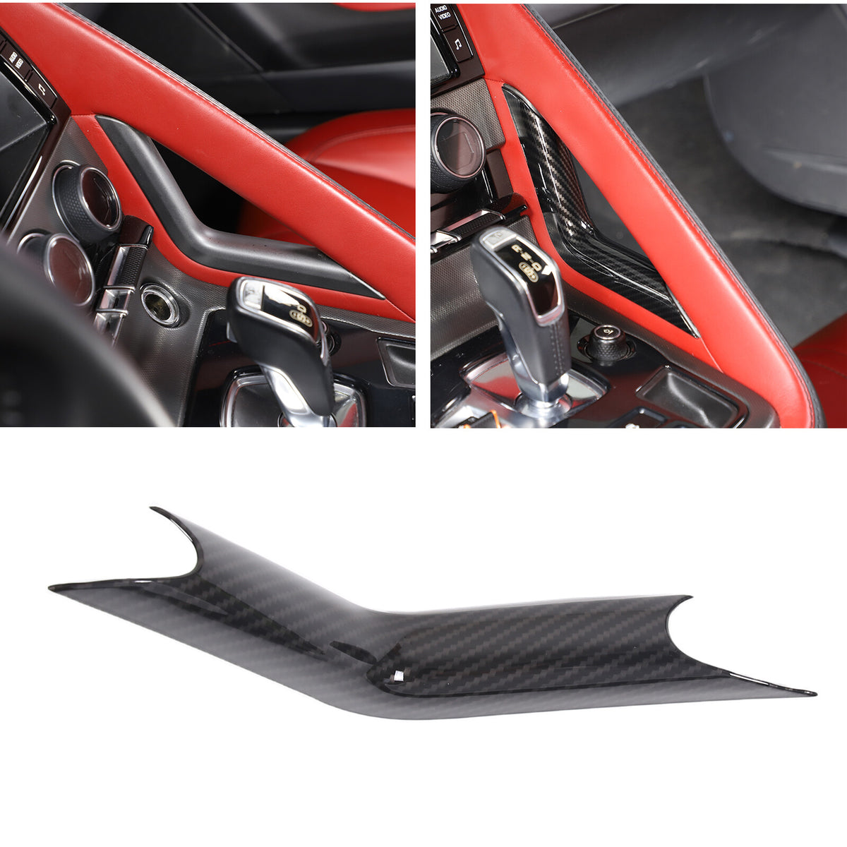 ABS Carbon Fiber Interior Full Set Cover Trim Kit For Jaguar F-type X152 2013-25 - Styles 6-10 33