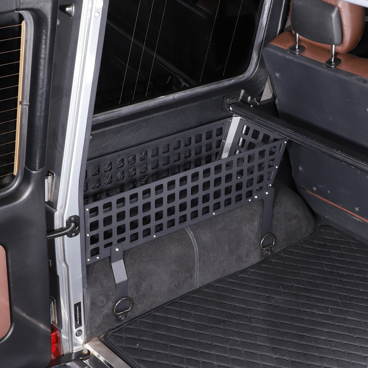 Black Alloy Trunk Left Side Storage Basket Trim Tray For Benz G-Class 2004-2018 10