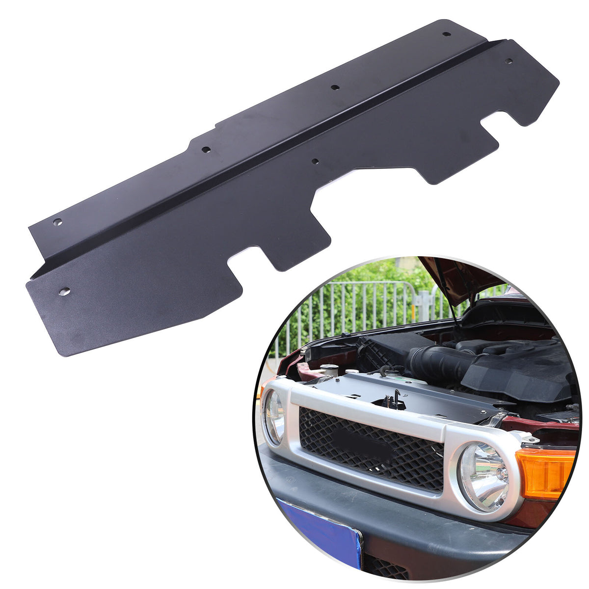 Replacement Alloy Black Engine Hood Cabin Cover Trim For Toyota FJ Cruiser 07-21 19