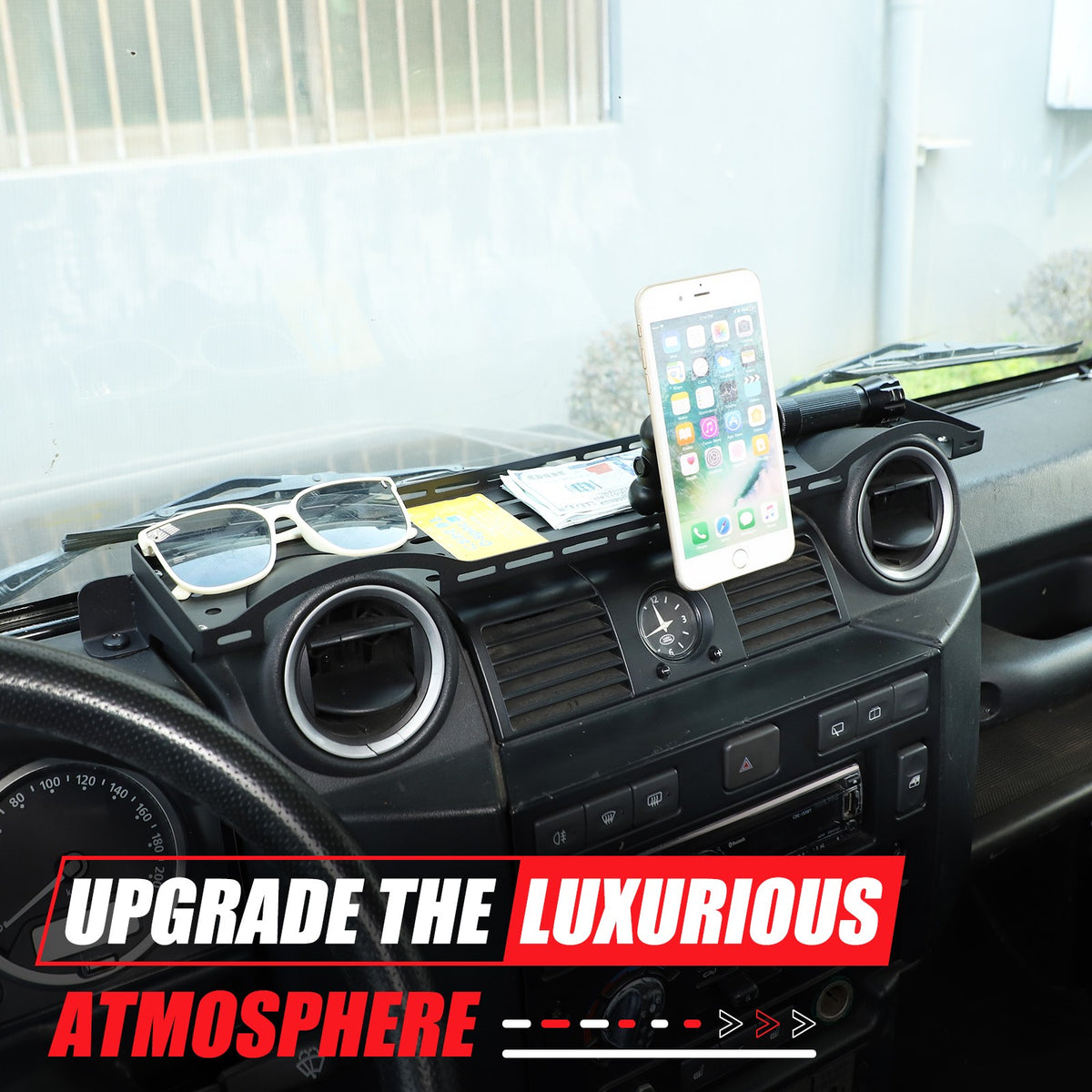 Magnetic Phone Holder Dashboard Storage Box For Land Rover Defender 2004-2018 3