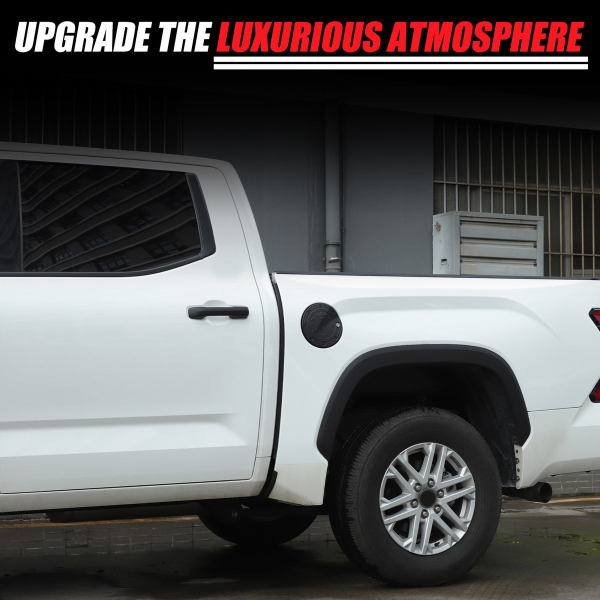 Aluminum Alloy Fuel Tank Anti-Theft Lock Cover Gas Cap For Toyota Tundra 22+ US 24