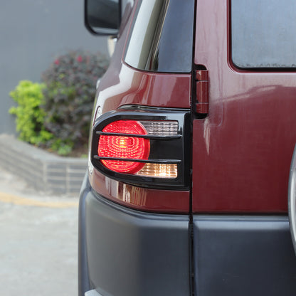 Piano Glossy Black ABS Tail Light Cover Trim For Toyota FJ Cruiser 2007-2021 US 19