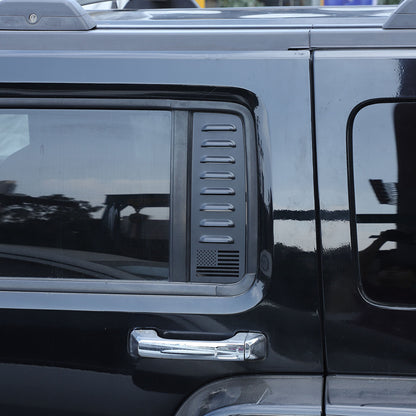 Alloy Rear Door Window Honeycomb Pillar Post Cover Trim For Hummer H3 2005-09 US 3