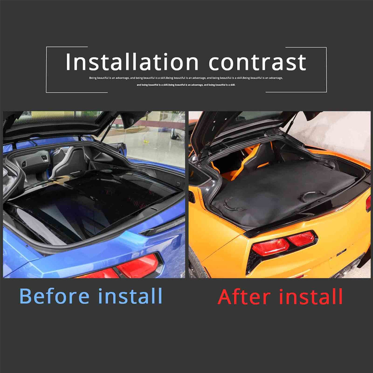 Targa Top Roof Panel Protection Storage Cover Bag For CORVETTE C7 14-2019 US 20